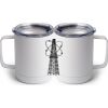 10 oz. White Stainless Steel Coffee Mug Thumbnail