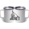 10 oz. White Stainless Steel Coffee Mug Thumbnail