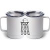 10 oz. White Stainless Steel Coffee Mug Thumbnail