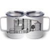 10 oz. White Stainless Steel Coffee Mug Thumbnail