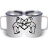 10 oz. White Stainless Steel Coffee Mug Thumbnail