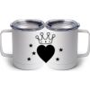 10 oz. White Stainless Steel Coffee Mug Thumbnail