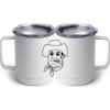 10 oz. White Stainless Steel Coffee Mug Thumbnail