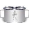 10 oz. White Stainless Steel Coffee Mug Thumbnail