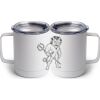 10 oz. White Stainless Steel Coffee Mug Thumbnail