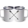 10 oz. White Stainless Steel Coffee Mug Thumbnail