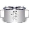 10 oz. White Stainless Steel Coffee Mug Thumbnail