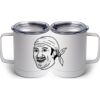 10 oz. White Stainless Steel Coffee Mug Thumbnail