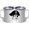 10 oz. White Stainless Steel Coffee Mug Thumbnail