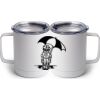 10 oz. White Stainless Steel Coffee Mug Thumbnail