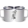 10 oz. White Stainless Steel Coffee Mug Thumbnail