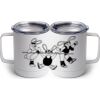 10 oz. White Stainless Steel Coffee Mug Thumbnail