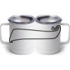 10 oz. White Stainless Steel Coffee Mug Thumbnail