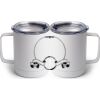 10 oz. White Stainless Steel Coffee Mug Thumbnail
