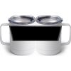 10 oz. White Stainless Steel Coffee Mug Thumbnail