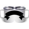 10 oz. White Stainless Steel Coffee Mug Thumbnail