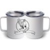 10 oz. White Stainless Steel Coffee Mug Thumbnail