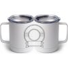 10 oz. White Stainless Steel Coffee Mug Thumbnail