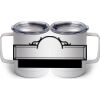 10 oz. White Stainless Steel Coffee Mug Thumbnail