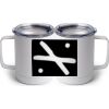 10 oz. White Stainless Steel Coffee Mug Thumbnail