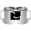 10 oz. White Stainless Steel Coffee Mug Thumbnail