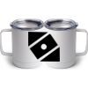 10 oz. White Stainless Steel Coffee Mug Thumbnail