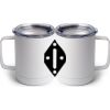 10 oz. White Stainless Steel Coffee Mug Thumbnail