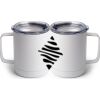 10 oz. White Stainless Steel Coffee Mug Thumbnail