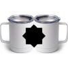 10 oz. White Stainless Steel Coffee Mug Thumbnail