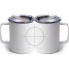 10 oz. White Stainless Steel Coffee Mug Thumbnail