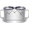 10 oz. White Stainless Steel Coffee Mug Thumbnail
