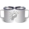 10 oz. White Stainless Steel Coffee Mug Thumbnail