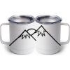 10 oz. White Stainless Steel Coffee Mug Thumbnail