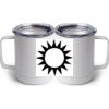10 oz. White Stainless Steel Coffee Mug Thumbnail