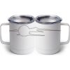 10 oz. White Stainless Steel Coffee Mug Thumbnail