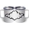 10 oz. White Stainless Steel Coffee Mug Thumbnail