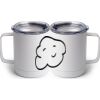 10 oz. White Stainless Steel Coffee Mug Thumbnail