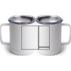 10 oz. White Stainless Steel Coffee Mug Thumbnail