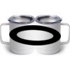 10 oz. White Stainless Steel Coffee Mug Thumbnail