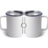 10 oz. White Stainless Steel Coffee Mug Thumbnail