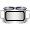10 oz. White Stainless Steel Coffee Mug Thumbnail