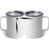 10 oz. White Stainless Steel Coffee Mug Thumbnail
