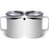 10 oz. White Stainless Steel Coffee Mug Thumbnail