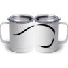 10 oz. White Stainless Steel Coffee Mug Thumbnail