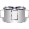 10 oz. White Stainless Steel Coffee Mug Thumbnail