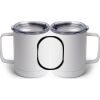 10 oz. White Stainless Steel Coffee Mug Thumbnail