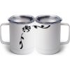 10 oz. White Stainless Steel Coffee Mug Thumbnail