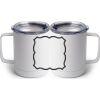 10 oz. White Stainless Steel Coffee Mug Thumbnail