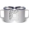 10 oz. White Stainless Steel Coffee Mug Thumbnail