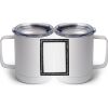 10 oz. White Stainless Steel Coffee Mug Thumbnail